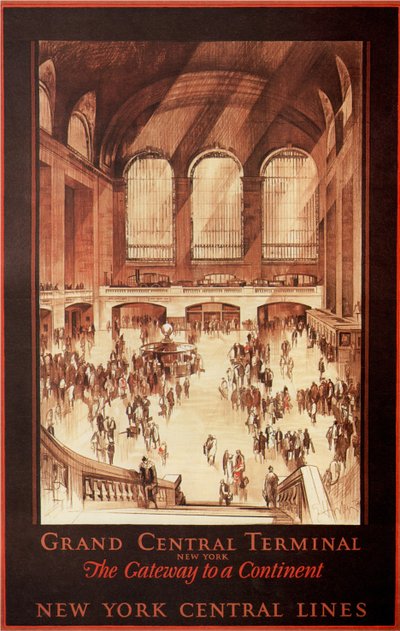 Grand Central Terminali, New York, 1927 by Earl Horter