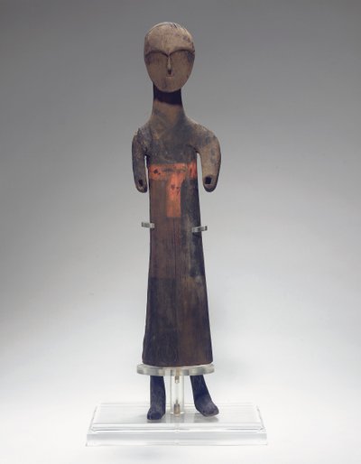 Oyulmuş bir görevli figürü, MÖ 475-221 by Eastern Zhou Dynasty Chinese School