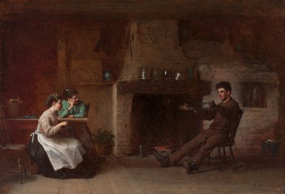 Sarma İpliği (Nantucket Mutfağının İçi) by Eastman Johnson