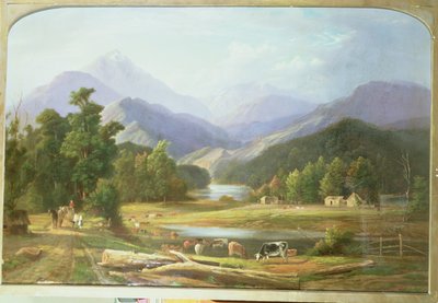 Yeni Zelanda Manzarası, 1872 by Ebenezer Wake Cook