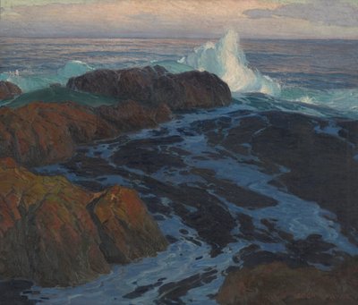 Huzursuz Deniz, 1917 dolayları (tuval üzerine yağlıboya) by Edgar Alwin Payne