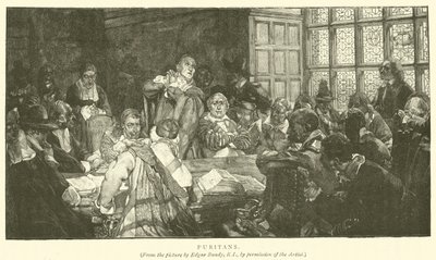 Püritenler (gravür) by Edgar Bundy