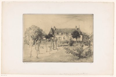 Bir evin yakınındaki bir bahçenin görünümü La maison d