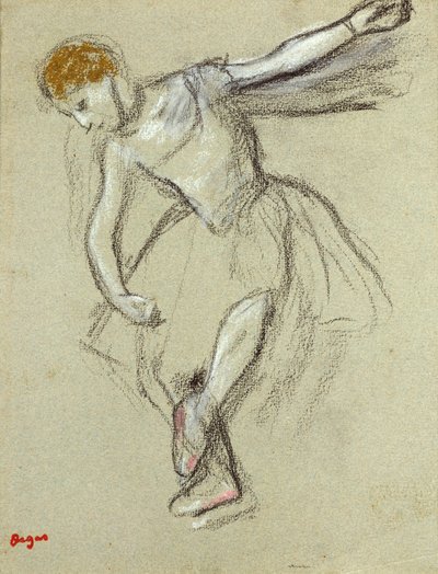 Profilde Bir Dansçı by Edgar Degas