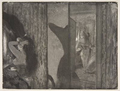 Giyinme Odalarındaki Aktrisler, 1879-80. by Edgar Degas