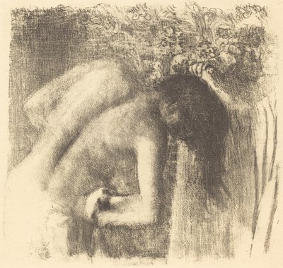 Banyodan Sonra Banyodan Çıkış Büyük tabak, c. 1891. by Edgar Degas