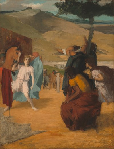 İskender ve Bucephalus by Edgar Degas