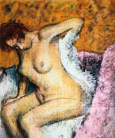 Apres le Bain Banyodan Sonra, c1895 by Edgar Degas