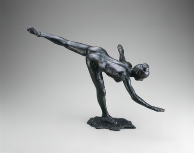 Arabesk, modellenmiş 188590, 191921. by Edgar Degas