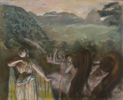 Baleden sonra Aria by Edgar Degas