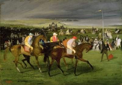 Yarışlarda: Bu Başlangıç, c.1860-62 by Edgar Degas