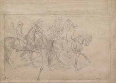 Yarışlarda, c.1860-62 by Edgar Degas