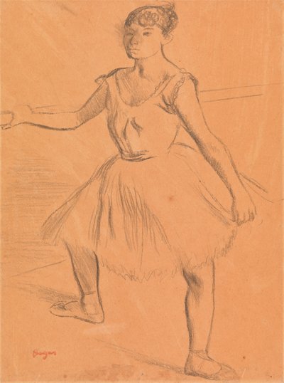 Bir barda duran balerin by Edgar Degas