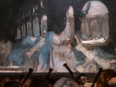 Şeytan Robert Balesi (detay). 1876. Tuval üzerine yağlı boya. by Edgar Degas