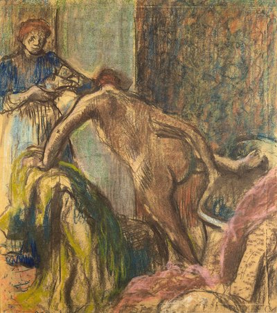 Banyodan Sonra Kahvaltı by Edgar Degas