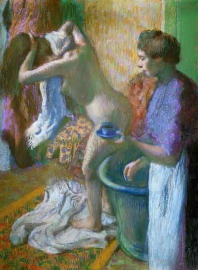Banyodan sonra kahvaltı by Edgar Degas