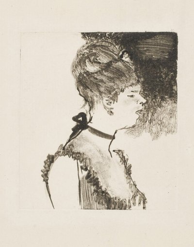 Kafe-Konser Şarkıcısı, 1878-80 by Edgar Degas