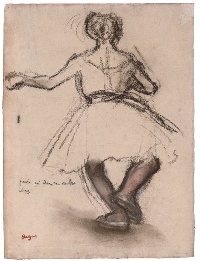 Dansçı, Arkadan Görünüm, by Edgar Degas