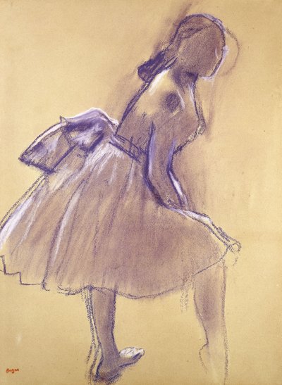 Dansçı Ayakta, Profilde; Ayakta Dansçı, Profilde, 1880 dolayları by Edgar Degas