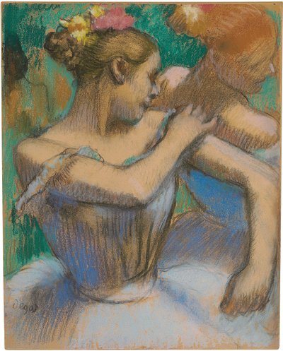 Omzunu ayarlayan dansçı, c.1896-99 by Edgar Degas