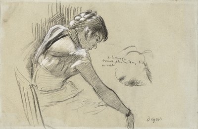 Dinlenirken Dansçı; Dinlenme Dansçısı, 1879 by Edgar Degas
