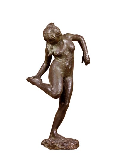 'Sağ ayağının tabanına bakan dansçı', c1890 by Edgar Degas