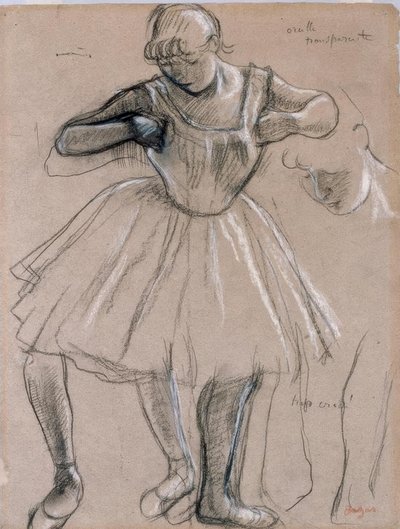 ayakta dansçı by Edgar Degas