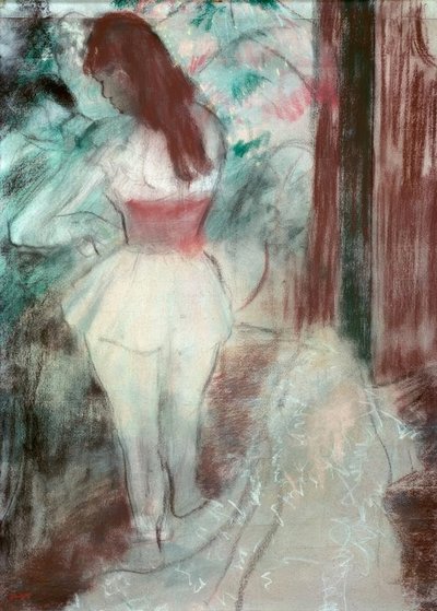 dansçı soyunma by Edgar Degas