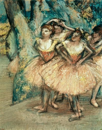 pembe dansçılar by Edgar Degas