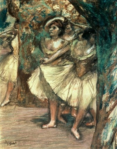 Yeşil dansçılar by Edgar Degas