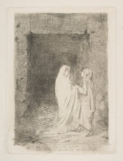 Dante ve Virgil, 1857. by Edgar Degas