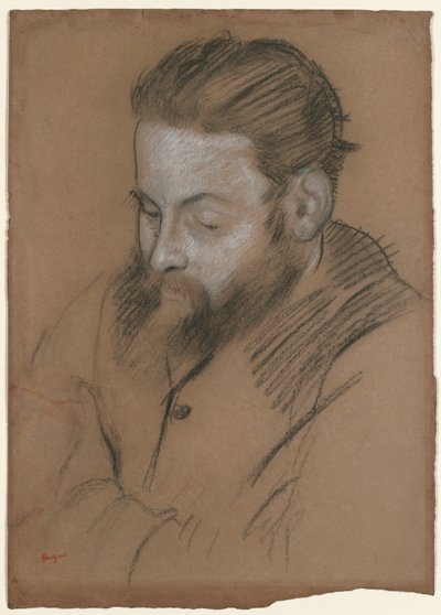 Diego Martelli, 1879. by Edgar Degas