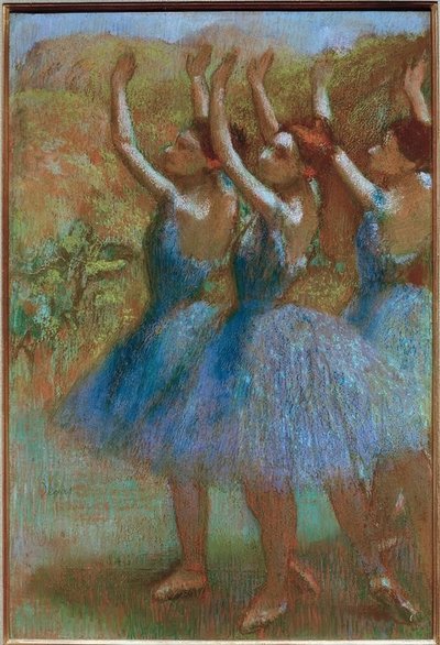 Mavi üç dansçı by Edgar Degas
