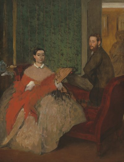 Edmondo ve Therese Morbilli by Edgar Degas