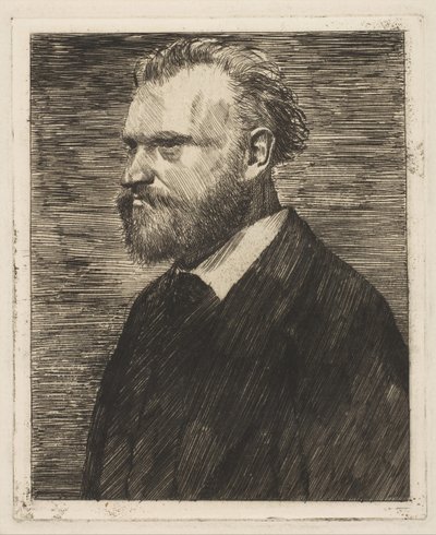 Edouard Manet, Göğüs Boyu Portre, 1864-65. by Edgar Degas