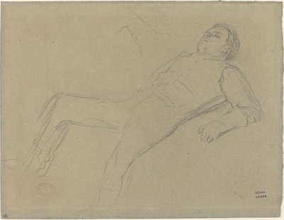 Düşmüş Jokey ("Scene from the Steeplechase: The Fallen Jokey" çalışması) by Edgar Degas