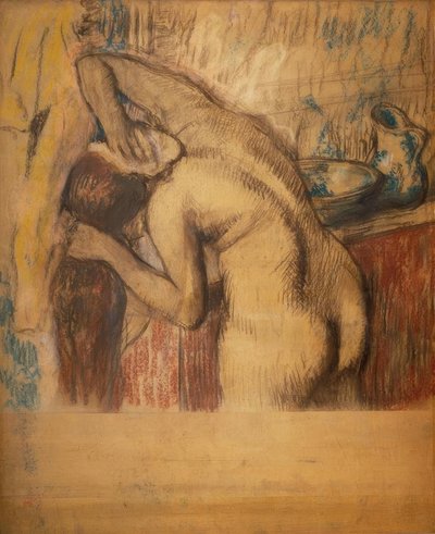 Kadının tuvaleti var by Edgar Degas