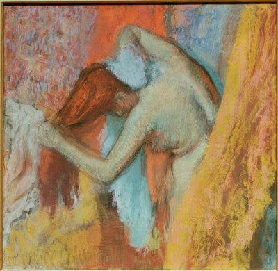 Kadın tuvalette by Edgar Degas