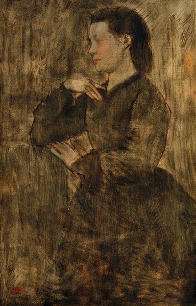 kadın portresi by Edgar Degas