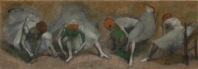 Dansçılar Frizi, c. 1895. by Edgar Degas