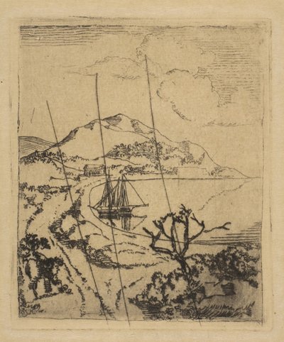 Yunan Manzarası, 1856. by Edgar Degas