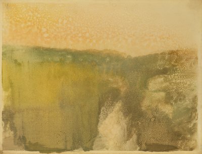 Yeşil Manzara, c.1890 (kağıt üzerinde monotip) by Edgar Degas