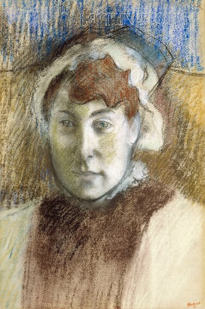 Bir Kadının Başı by Edgar Degas