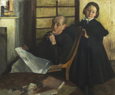 Henri Degas ve Yeğeni Lucie Degas by Edgar Degas