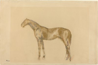 At, ç. 1890. by Edgar Degas
