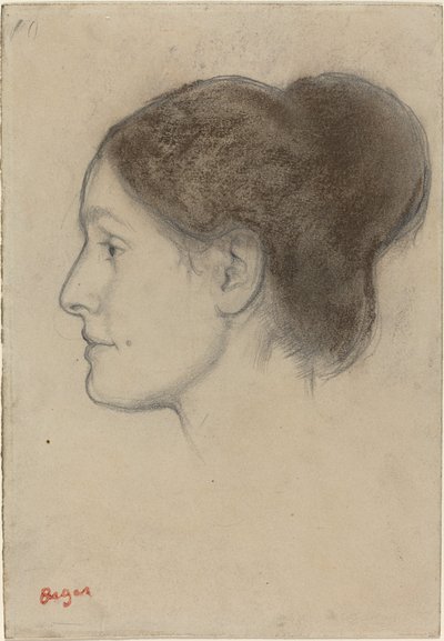 Hortense Valpinçon, 1883. by Edgar Degas