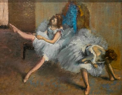 Tekrarlama odasında (detay). 1890-1892. Tuval üzerine yağlıboya. by Edgar Degas