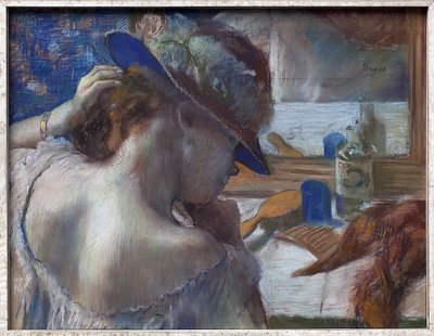 Ayna karşısında. Edgar Degas