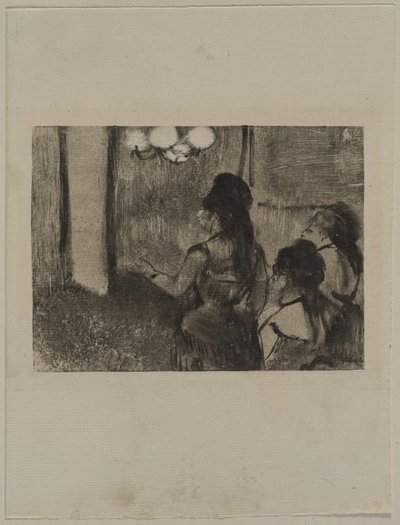 Salonda, c. 1880'ler. by Edgar Degas