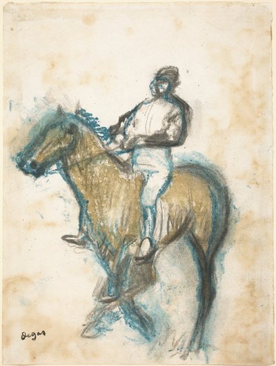 jokey, ç. 1898. by Edgar Degas